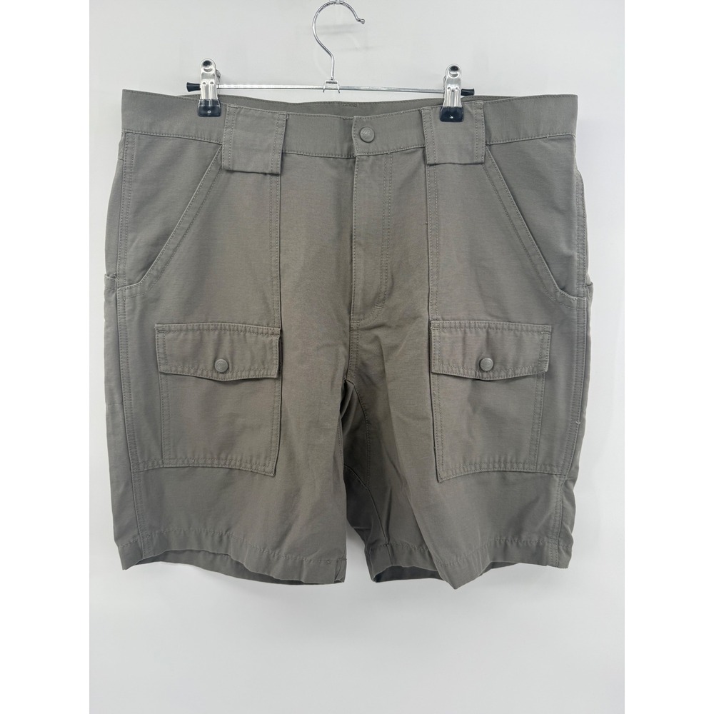 Woolrich Woolen Mills Mens Cargo Shorts Size 36 Fieldstone Grey S3091 Utility